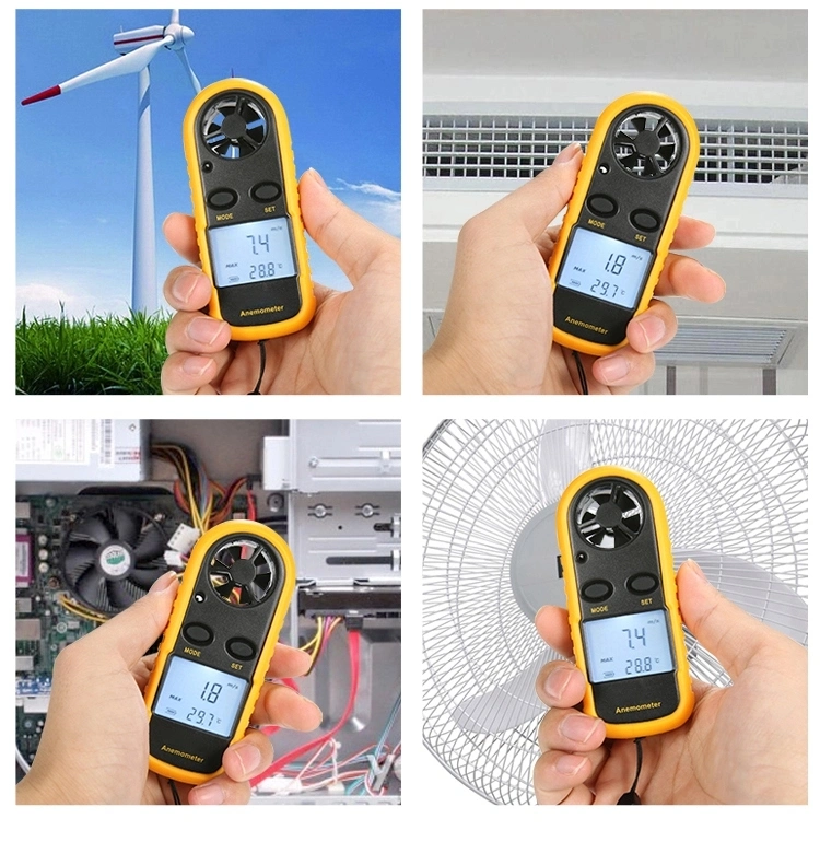 Digital Anemometer, Wind Speed Meter 0-30m/S, Anemograph (BE816A)