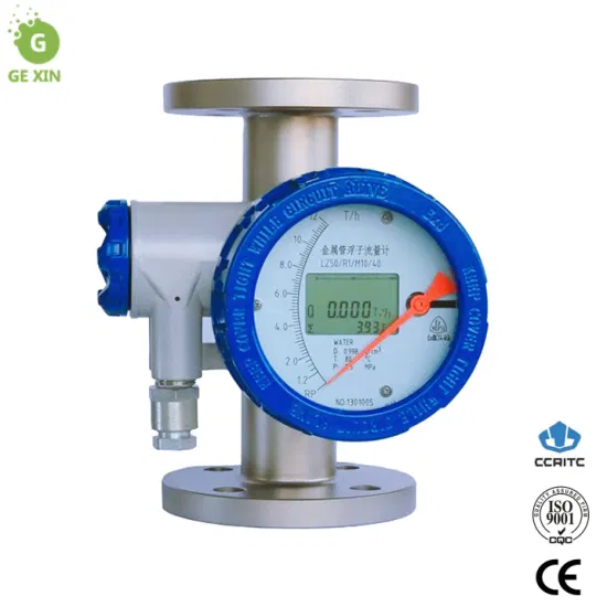 Medidor de fluxo líquido da área variável da braçadeira sanitária do rotameter do tubo do metal