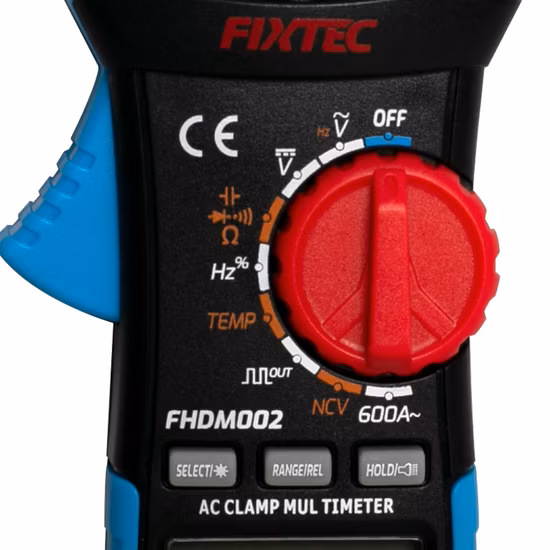 Ferramentas de teste profissionais Fixtec mini multímetro medidor de braçadeira AC